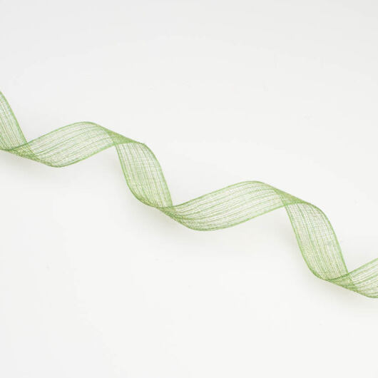 Wstążka półjedwabna 5 mm, jasnozielona