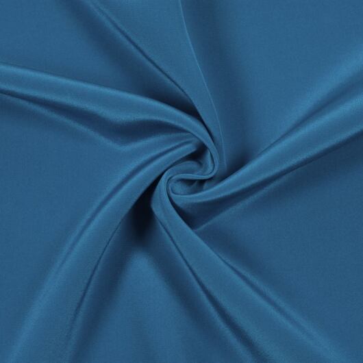 Hedvábný krepdešín, kachní modř