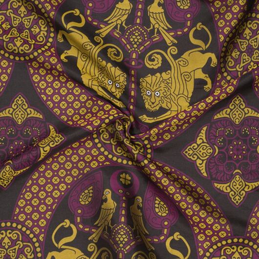 Samitum - żakardowa tkanina jedwabna na średniowieczną suknię © Sartor Bohemia