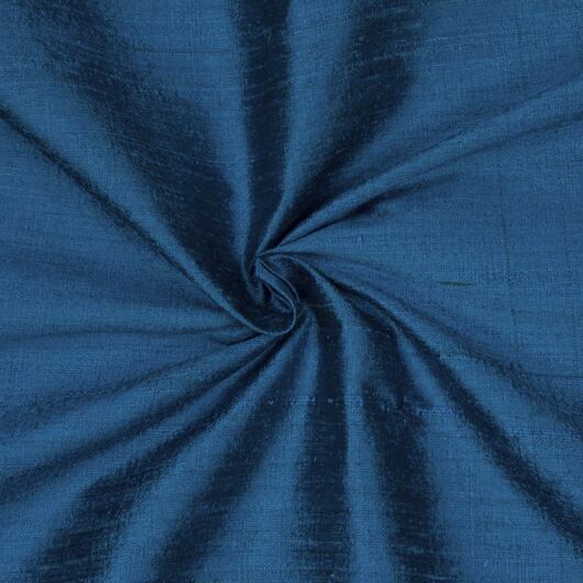 Hedvábný dupion, šanžánový, černo-tyrkysový