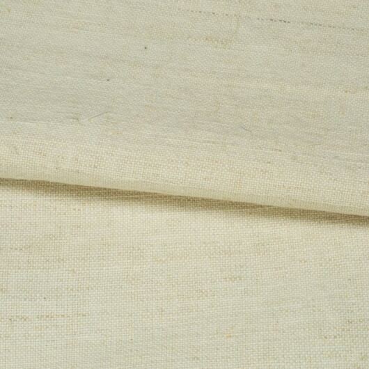 Ručně tkaný československý len s bavlnou, přírodní