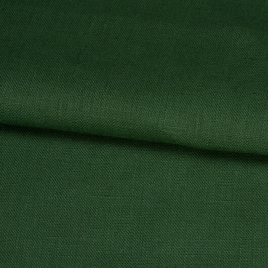 Lněné plátno, silné, tmavě zelené