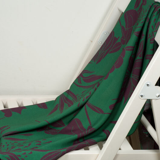 Zelená viskóza metráž