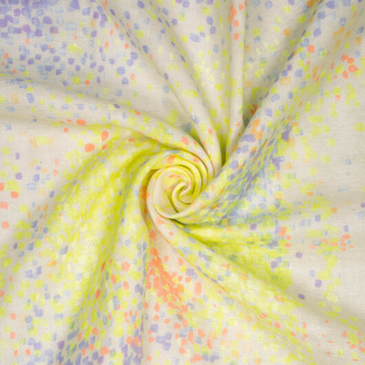 Japońska bawełna organiczna nani IRO Waterfall, podwójna gaza, wielokolorowa