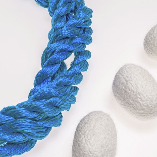 Nić do haftu, 100% jedwab, niebieska