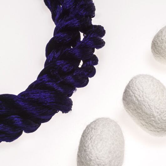 Nić do haftu, 100% jedwab, niebieska