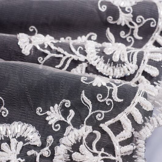 Bordurová krajka s korálky, Luna