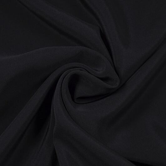 Czarna krepa z jedwabnym melanżem