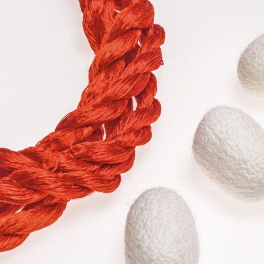 Nić do haftu, 100% jedwab, pomarańczowa