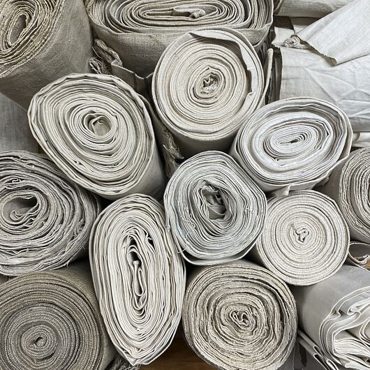 Ručně tkaný československý len