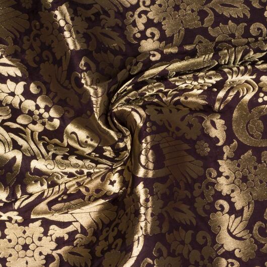 Historyczny brokat do średniowiecznych strojów wykonany z naturalnego jedwabiu © Sartor Bohemia