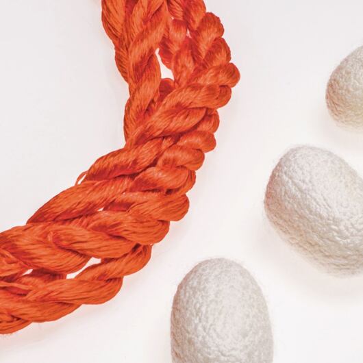 Nić do haftu, 100% jedwab, pomarańczowa