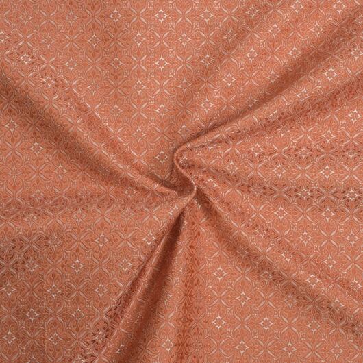 Brokát šlechtický, stříbrno-cihlový