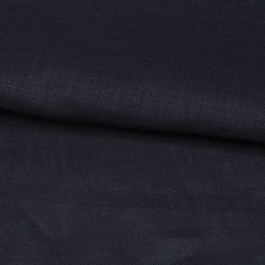 Lněné plátno, lehké, černé