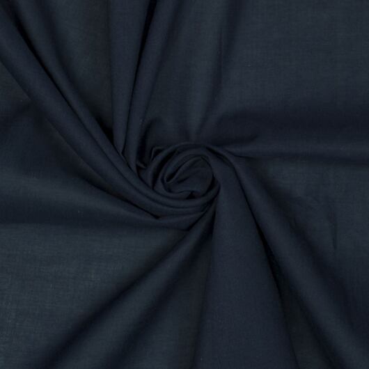 Bavlněný voál, organická bavlna, tmavě modrý