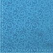 Brokát ornamenty, modrý