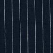 Lněné plátno, proužkované, tmavě modro-bílé
