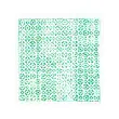 Zestaw do haftu Hitomezashi sashiko 34 x 34 cm POKRYTY, biały