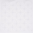 Sashiko předtištěná látka na Hana-Fukin 34 × 34 cm KAMON, bílá