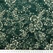 Brokát květina, tm. zeleno-zlatý