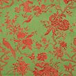 Brokát Japonsko, červeno-olivový