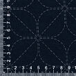 Hana-Fukin sashiko utěrka 33 × 33 cm "kamon", indigo