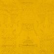 Látka brokát Qing, žlutý