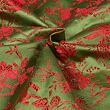 Brokát Japonsko, červeno-olivový