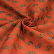 Japońska tkanina bawełniana BUTI, pomarańczowa