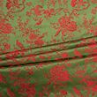 Brokát Japonsko, červeno-olivový