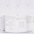 Hana-Fukin sashiko předtištěná látka 33 × 33 cm TESSEN, bílá
