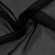 Černá látka šifon hedvábí metráž