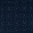 Sashiko předtištěná látka na Hana-Fukin 33 × 33 cm TESSEN, indigo modrá